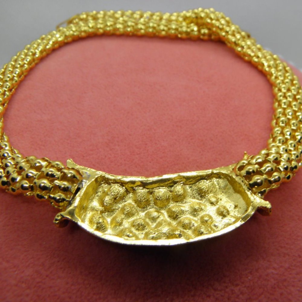 4 PCS Gold Rhinestone Necklace, Jewelry Set - Picture 6 of 8